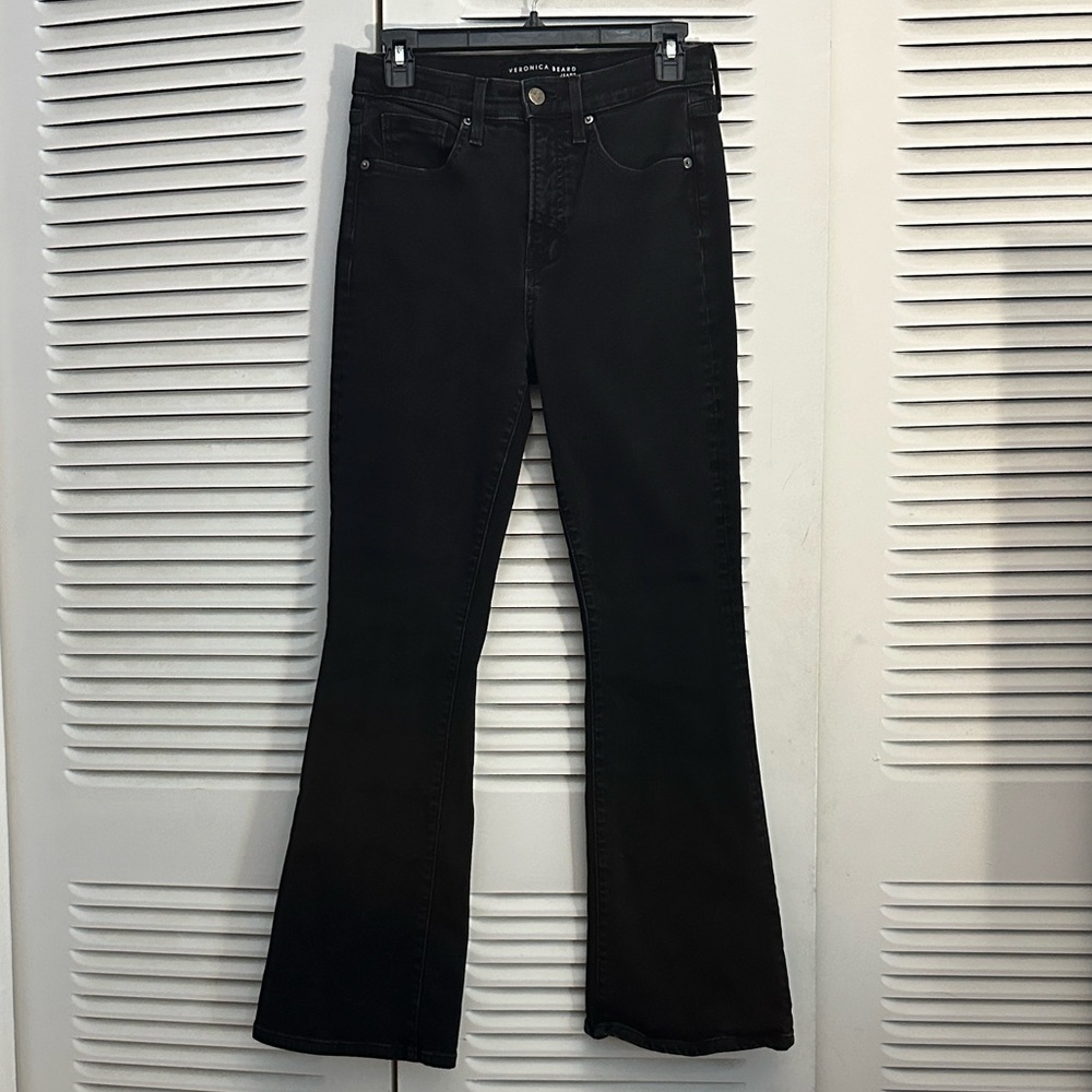 Veronica Beard Black Flare Jeans